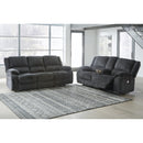  Motion Type_Power Recline  -- Signature Design by Ashley Draycoll Reclining Fabric Sofa IMAGE 6