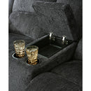  Motion Type_Reclining  -- Signature Design by Ashley Draycoll Reclining Fabric Loveseat with Console IMAGE 7