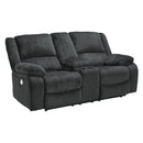  Motion Type_Power Recline  -- Draycoll 7650496 Double Reclining Power Loveseat with Console IMAGE 1