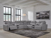 Modmax II Power Reclining Sectional with Audio Consoles - Atchison Furniture Company (Atchison, KS)