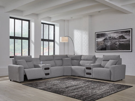 Modmax II Power Reclining Sectional with Audio Consoles - Atchison Furniture Company (Atchison, KS)
