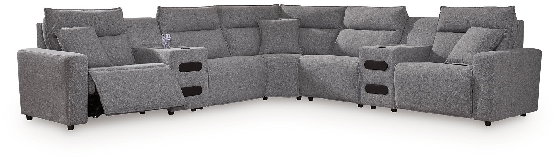 Modmax II Power Reclining Sectional with Audio Consoles - Atchison Furniture Company (Atchison, KS)