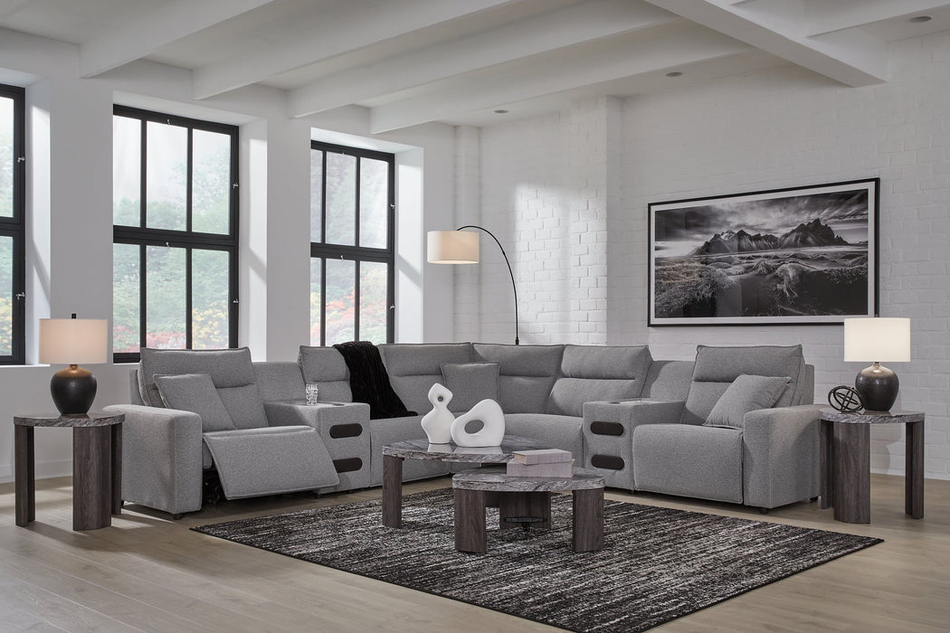 Modmax II Power Reclining Sectional with Audio Consoles - Atchison Furniture Company (Atchison, KS)