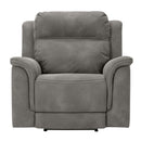  Manufacturer Color_Slate  -- Signature Design by Ashley Next Gen DuraPella Power Leather Look Recliner IMAGE 3