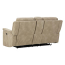  Manufacturer Color_Sand  -- Next-Gen DuraPella 5930218 Power Reclining Loveseat with Console and Adjustable Headrest IMAGE 5