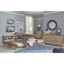  Size_Full  -- Oliah EB2270B2 Full Bookcase Storage Bed IMAGE 9