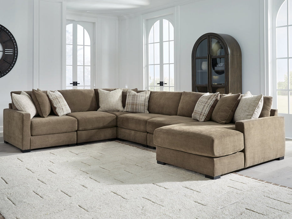 Camellia-Court Sectional with Chaise - Atchison Furniture Company (Atchison, KS)