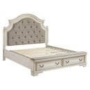  Size_California King  -- Realyn B743B21 California King Upholstered Storage Bed IMAGE 4