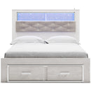  Size_Queen  -- Signature Design by Ashley Altyra Upholstered Bookcase Bed with Storage IMAGE 2