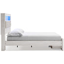  Size_Queen  -- Signature Design by Ashley Altyra Upholstered Bookcase Bed with Storage IMAGE 3