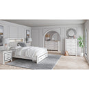  Size_Queen  -- Signature Design by Ashley Altyra Upholstered Bookcase Bed with Storage IMAGE 6