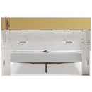  Size_King  -- Altyra B2640B30 King Upholstered Bookcase Bed with Storage IMAGE 4