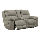  Motion Type_Reclining  -- Signature Design by Ashley Next Gen Gaucho Reclining Leather Look Loveseat with Console IMAGE 2