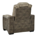 Manufacturer Color_Sand  -- Signature Design by Ashley Next Gen DuraPella Power Leather Look Recliner IMAGE 4