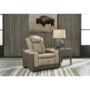  Manufacturer Color_Sand  -- Signature Design by Ashley Next Gen DuraPella Power Leather Look Recliner IMAGE 5
