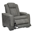  Manufacturer Color_Slate  -- Next-Gen DuraPella 2200413 Power Recliner with Adjustable Headrest IMAGE 2