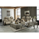  Manufacturer Color_Sand  -- Signature Design by Ashley Next Gen DuraPella Power Reclining Leather Look Sofa IMAGE 14