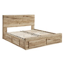  Size_Queen -- Hyanna B1050B8 Queen Panel Storage Bed with 2 Under Bed Storage Drawers IMAGE 4
