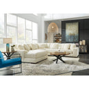  Manufacturer Color_Ivory -- Signature Design by Ashley Lindyn Fabric 5 pc Sectional IMAGE 4