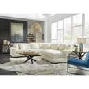  Manufacturer Color_Ivory -- Signature Design by Ashley Lindyn Fabric 5 pc Sectional IMAGE 4