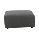  Manufacturer Color_Charcoal -- Signature Design by Ashley Edenfield Fabric Ottoman IMAGE 2