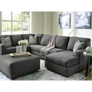  Manufacturer Color_Charcoal -- Signature Design by Ashley Edenfield Fabric Ottoman IMAGE 5