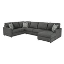  Manufacturer Color_Charcoal  -- Signature Design by Ashley Edenfield Fabric 3 pc Sectional IMAGE 1