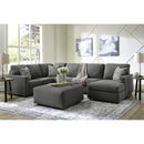  Manufacturer Color_Charcoal  -- Signature Design by Ashley Edenfield Fabric 3 pc Sectional IMAGE 5