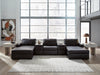 Modmax II Double Chaise Sectional with Audio Consoles - Atchison Furniture Company (Atchison, KS)