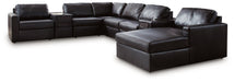 Modmax II Sectional with Chaise and Audio Consoles - Atchison Furniture Company (Atchison, KS)
