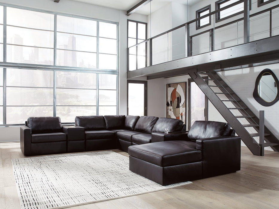 Modmax II Sectional with Chaise and Storage Consoles - Atchison Furniture Company (Atchison, KS)