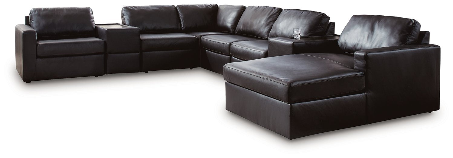 Modmax II Sectional with Chaise and Storage Consoles - Atchison Furniture Company (Atchison, KS)