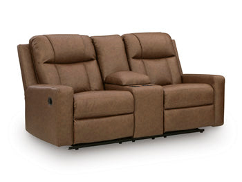 Mackmenville Reclining Loveseat with Console - Atchison Furniture Company (Atchison, KS)