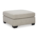  Manufacturer Color_Pebble -- Signature Design by Ashley Mahoney Fabric Ottoman IMAGE 1