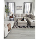  Manufacturer Color_Pebble -- Signature Design by Ashley Mahoney Fabric Ottoman IMAGE 8