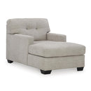  Manufacturer Color_Pebble -- Signature Design by Ashley Mahoney Fabric Chaise IMAGE 1