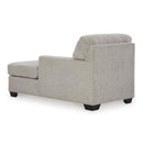  Manufacturer Color_Pebble -- Signature Design by Ashley Mahoney Fabric Chaise IMAGE 4