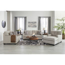  Manufacturer Color_Pebble  -- Signature Design by Ashley Mahoney Stationary Fabric Loveseat IMAGE 7