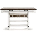  Signature Design by Ashley Valebeck D546-32 Rectangular Dining Room Counter Table IMAGE 3