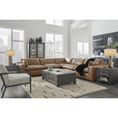  Manufacturer Color_Caramel  -- Signature Design by Ashley Emilia Leather Match 5 pc Sectional IMAGE 3