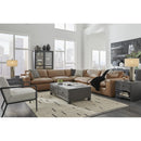  Manufacturer Color_Caramel  -- Signature Design by Ashley Emilia Leather Match 5 pc Sectional IMAGE 4
