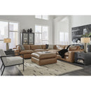  Manufacturer Color_Caramel  -- Signature Design by Ashley Emilia Leather Match 5 pc Sectional IMAGE 6