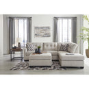  Manufacturer Color_Pebble  -- Signature Design by Ashley Mahoney Fabric 2 pc Sectional IMAGE 6