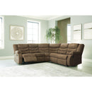  Manufacturer Color_Brindle  -- Signature Design by Ashley Partymate Reclining Leather Look 2 pc Sectional IMAGE 3