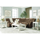  Manufacturer Color_Brindle  -- Signature Design by Ashley Partymate Reclining Leather Look 2 pc Sectional IMAGE 4