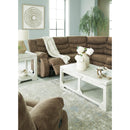  Manufacturer Color_Brindle  -- Signature Design by Ashley Partymate Reclining Leather Look 2 pc Sectional IMAGE 6