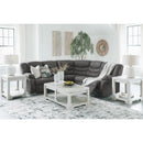  Manufacturer Color_Slate  -- Signature Design by Ashley Partymate 36903S2 2 pc Reclining Sectional IMAGE 6