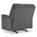 Manufacturer Color_Pewter  -- Signature Design by Ashley Rannis Rocker Fabric Recliner IMAGE 5