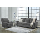  Manufacturer Color_Pewter  -- Signature Design by Ashley Rannis Rocker Fabric Recliner IMAGE 9