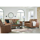  Manufacturer Color_Caramel  -- Signature Design by Ashley Bolsena Rocker Leather Match Recliner IMAGE 9